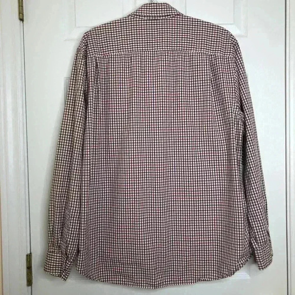 GAP  Dress Shirt White/Red/Black Size Large - Picture 11 of 16